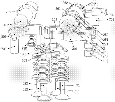 Compact multi-mode valve driving system