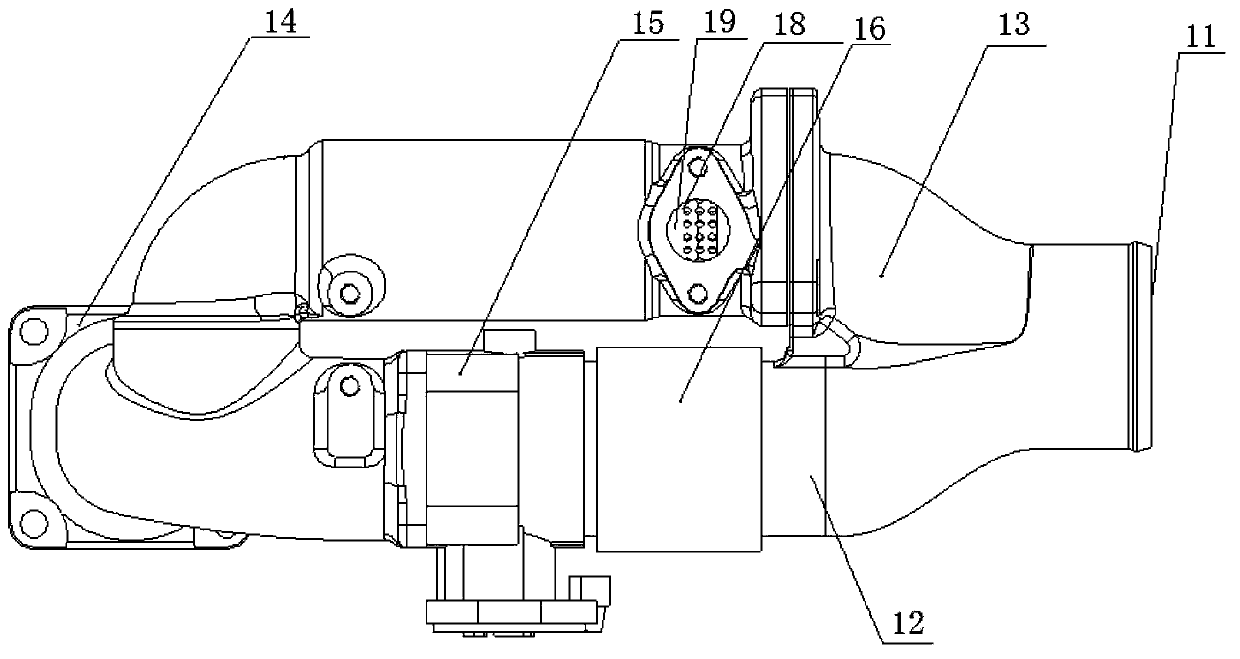 Air inlet connecting pipe of EGR engine