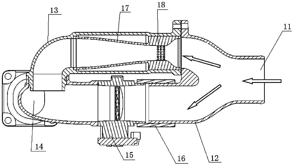 Air inlet connecting pipe of EGR engine