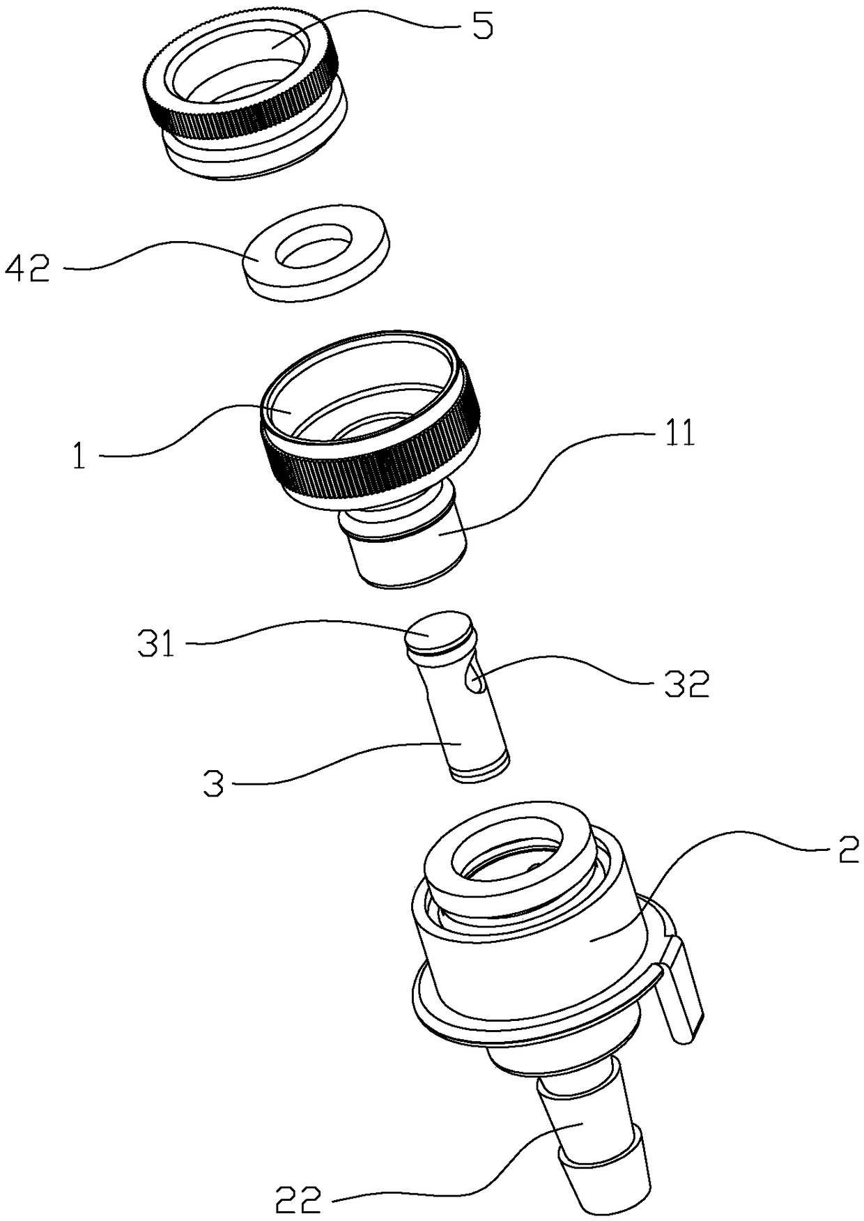 Anti-falling water-stop converter