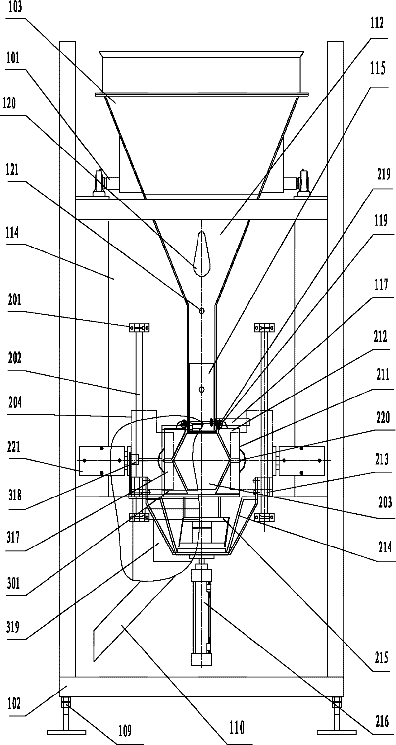 A molding binding device of firecrackers tube cake