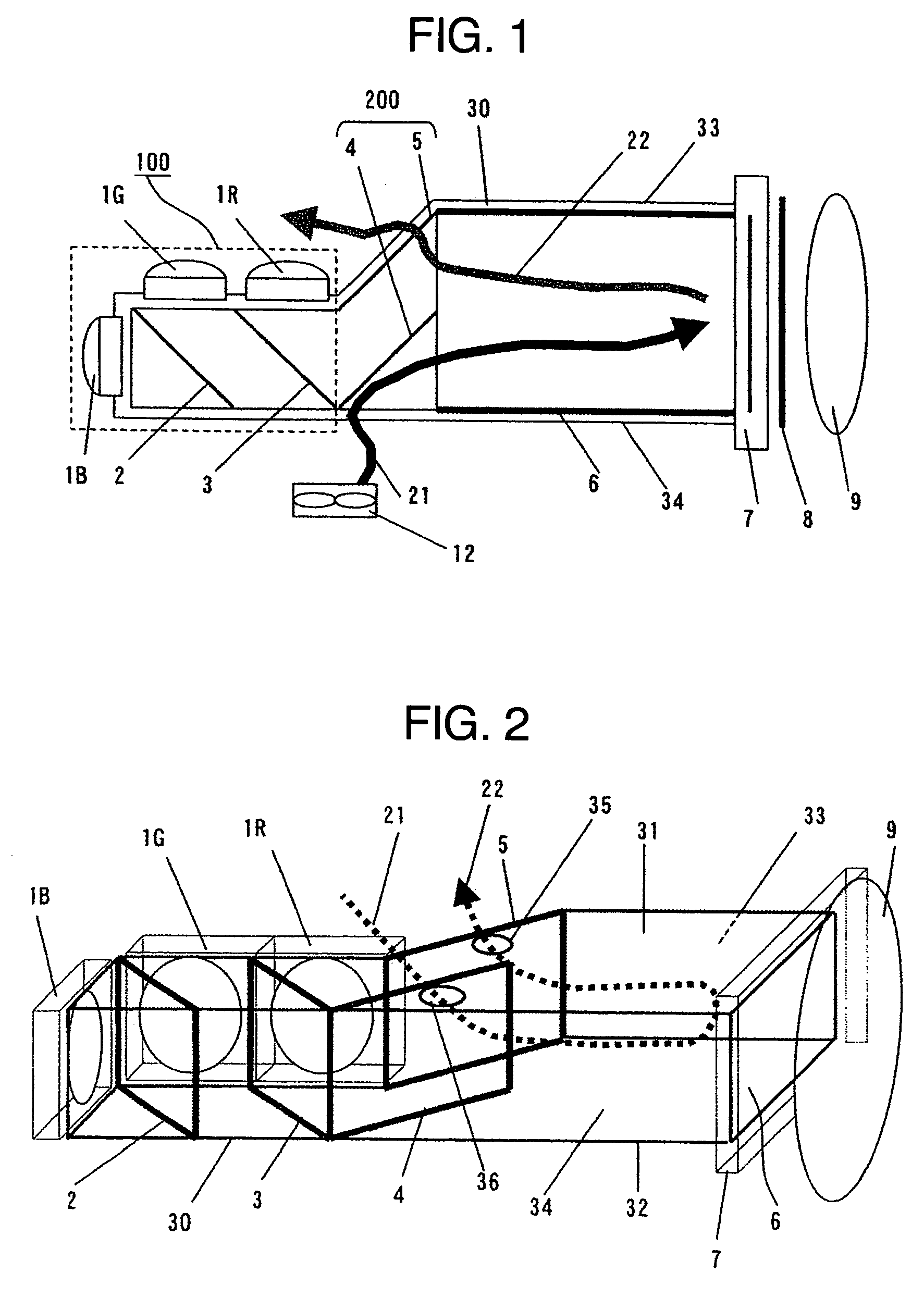 Projection type video display apparatus