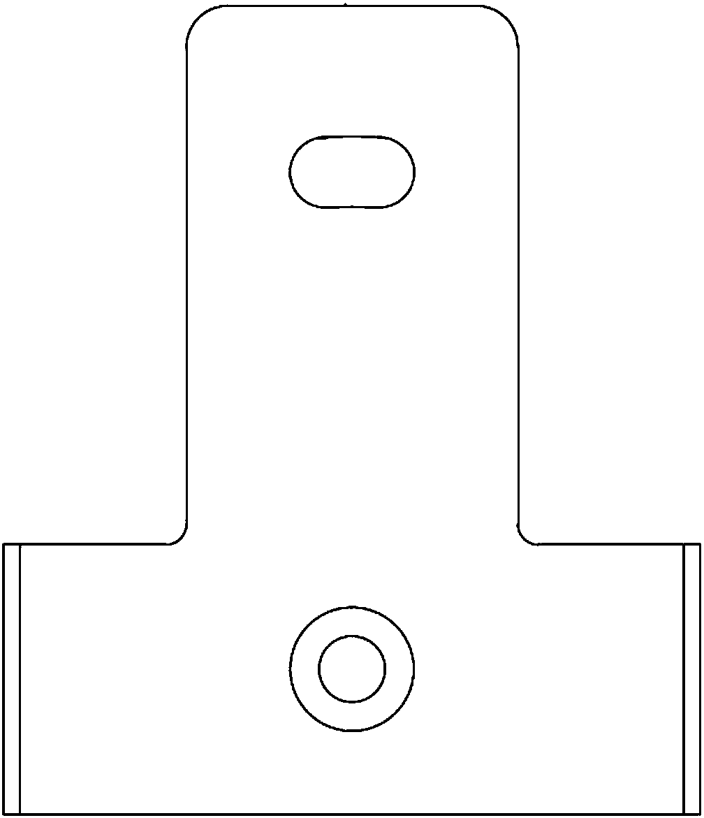 U-shaped foot nail for preventing iron tower from falling and using method thereof