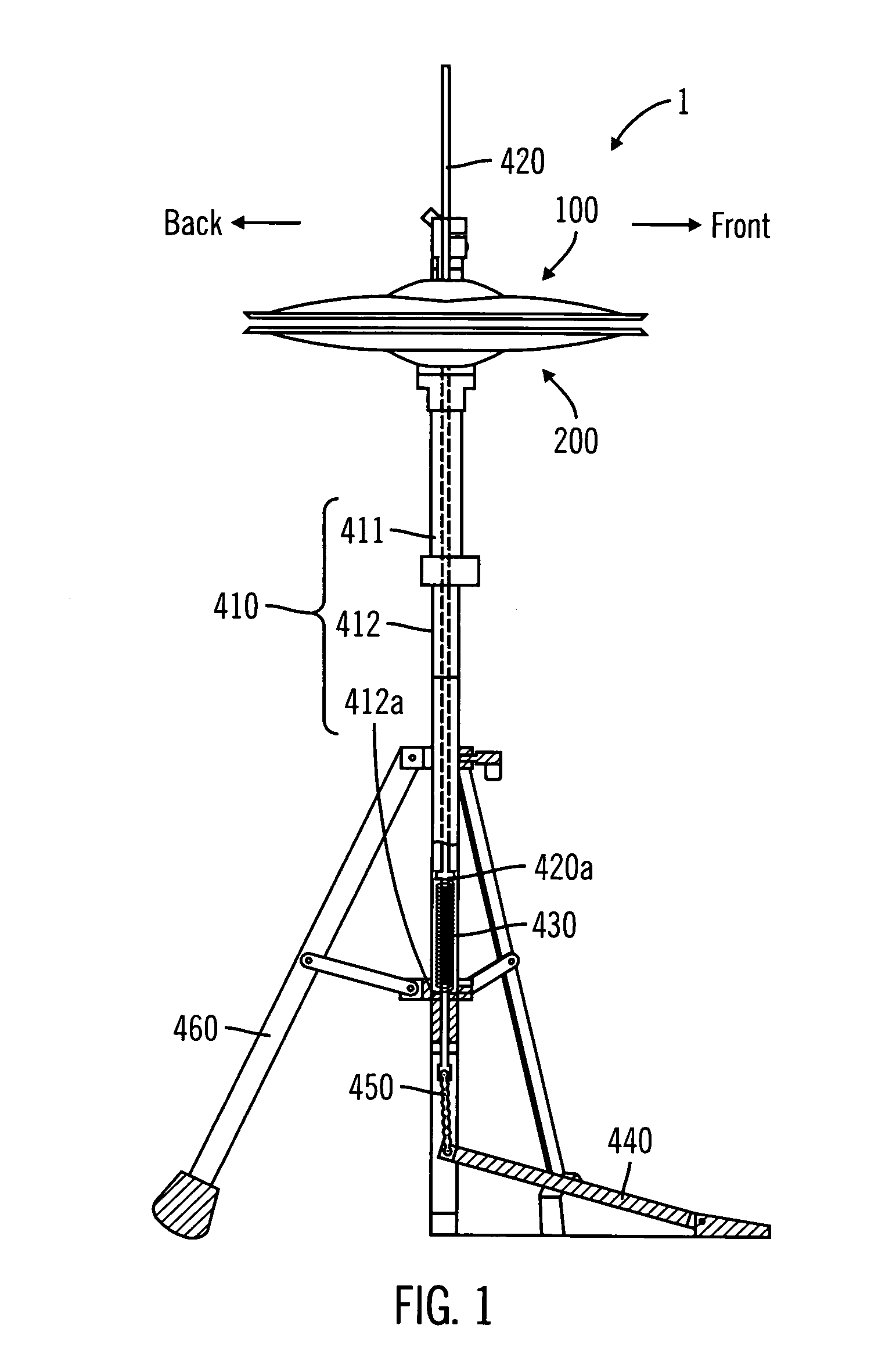 Percussion instrument, system, and method with closing position detection