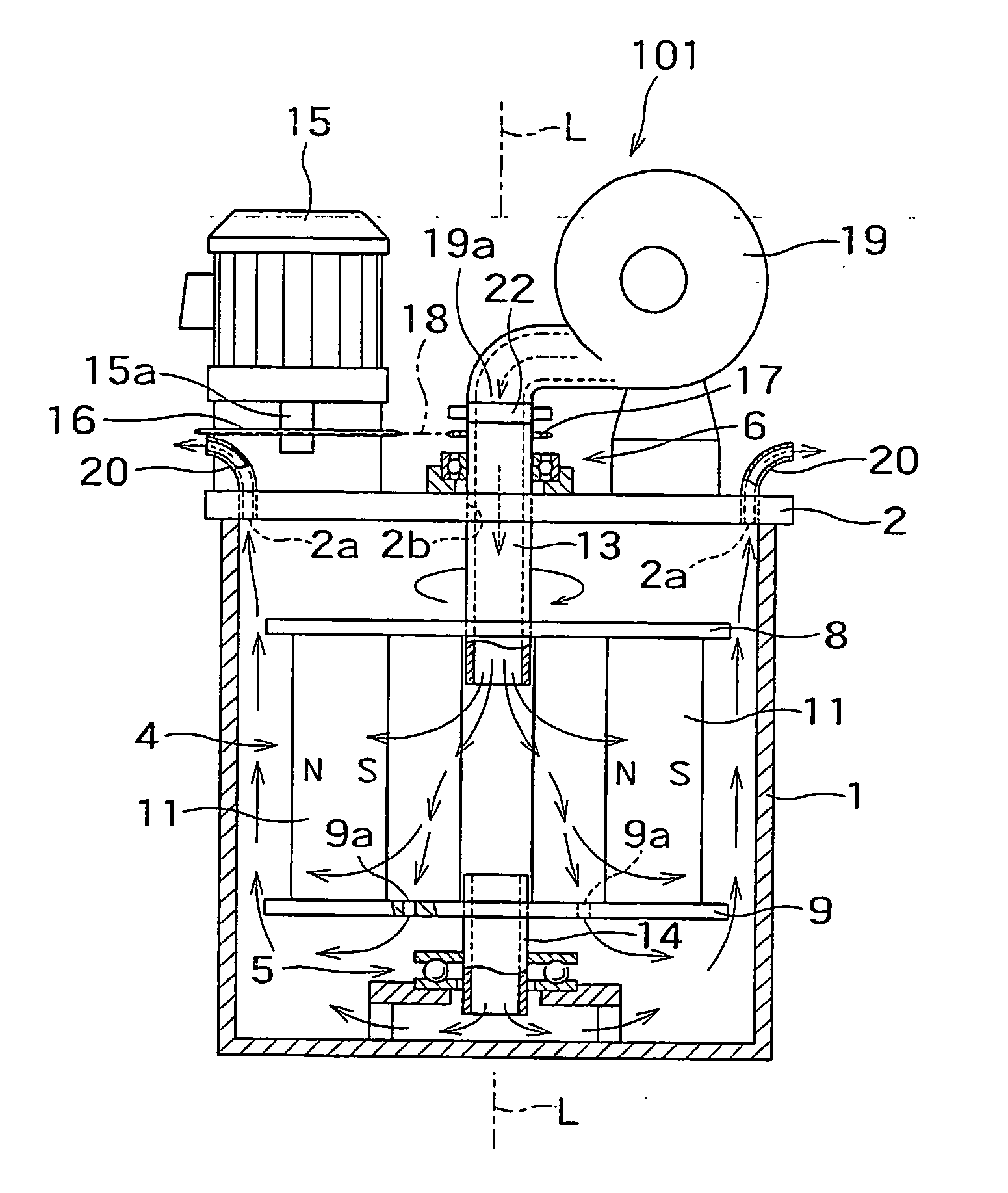 Agitator, agitating method, and melting furnace with agitator