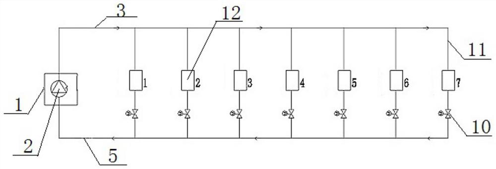 Intelligent heat supply dynamic hydraulic balance control method