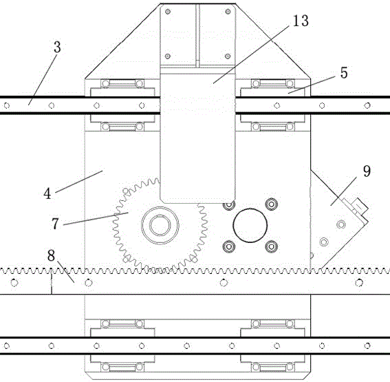 Feeding device of plate shearing machine