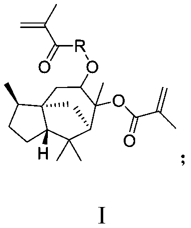 Photoresist resin monomer synthesized from alpha-cedrene and synthesis method thereof