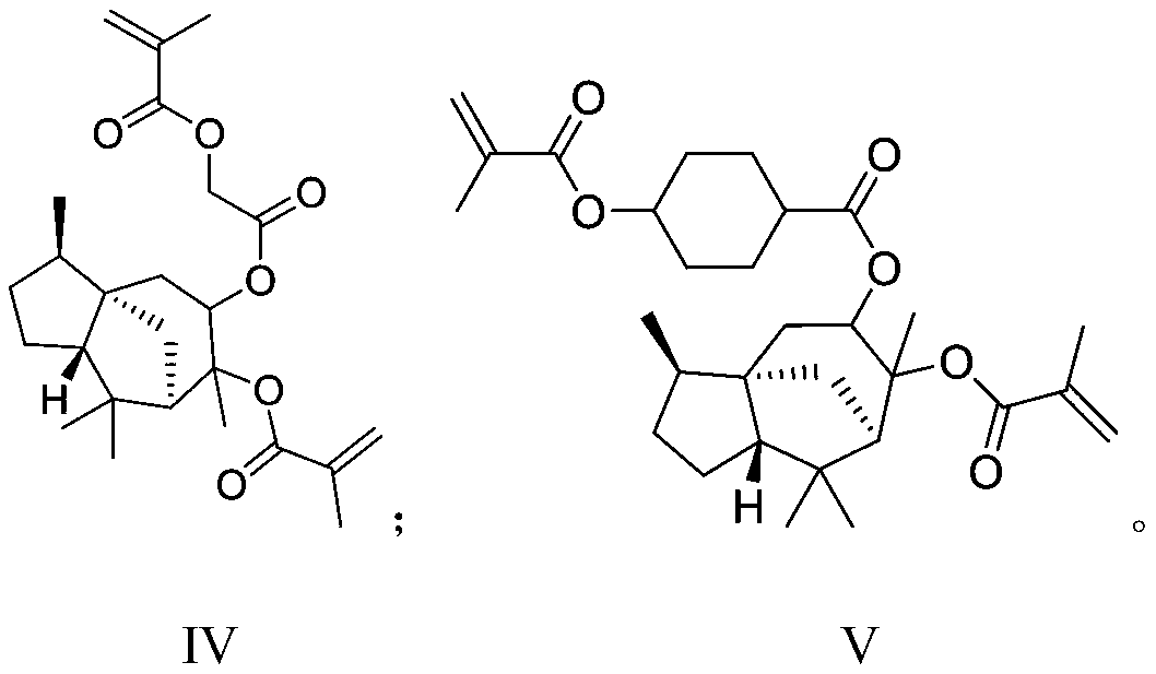 Photoresist resin monomer synthesized from alpha-cedrene and synthesis method thereof