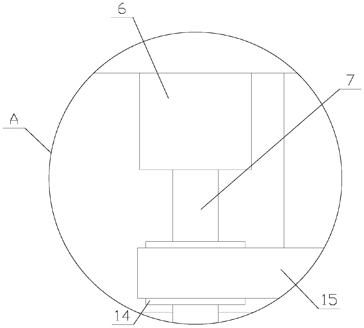 Bag-type dust collector with anti-blocking function for waste gas treatment