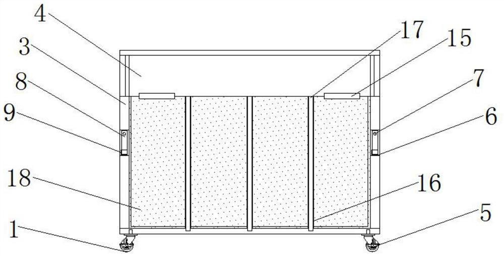 A logistics box locking device