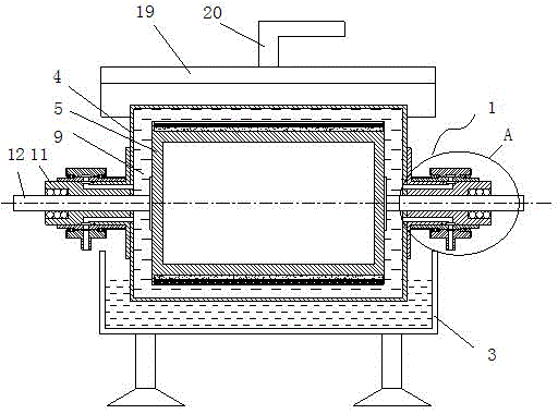 Stirring and heating type drum drying system