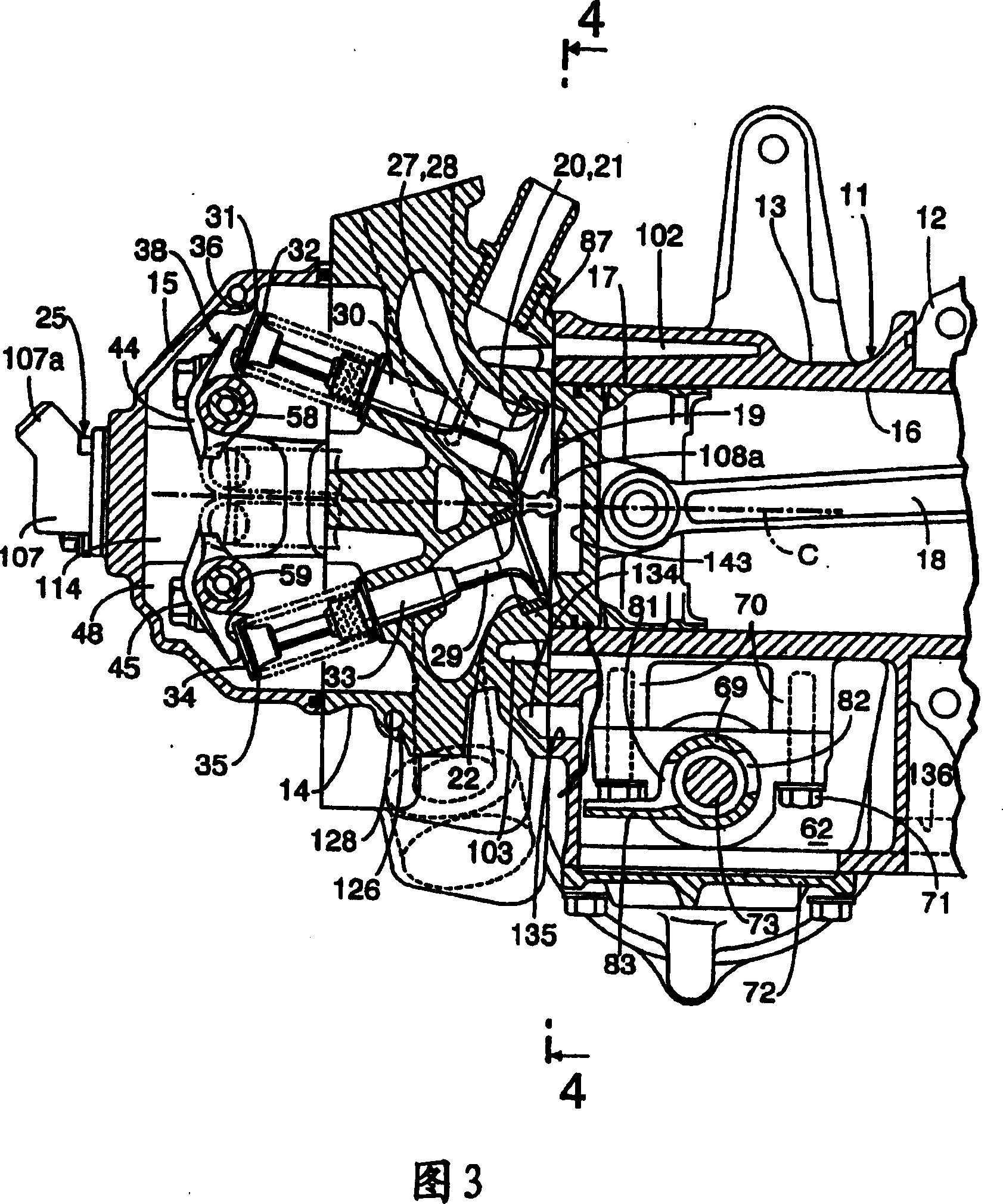 Four-stroke engine