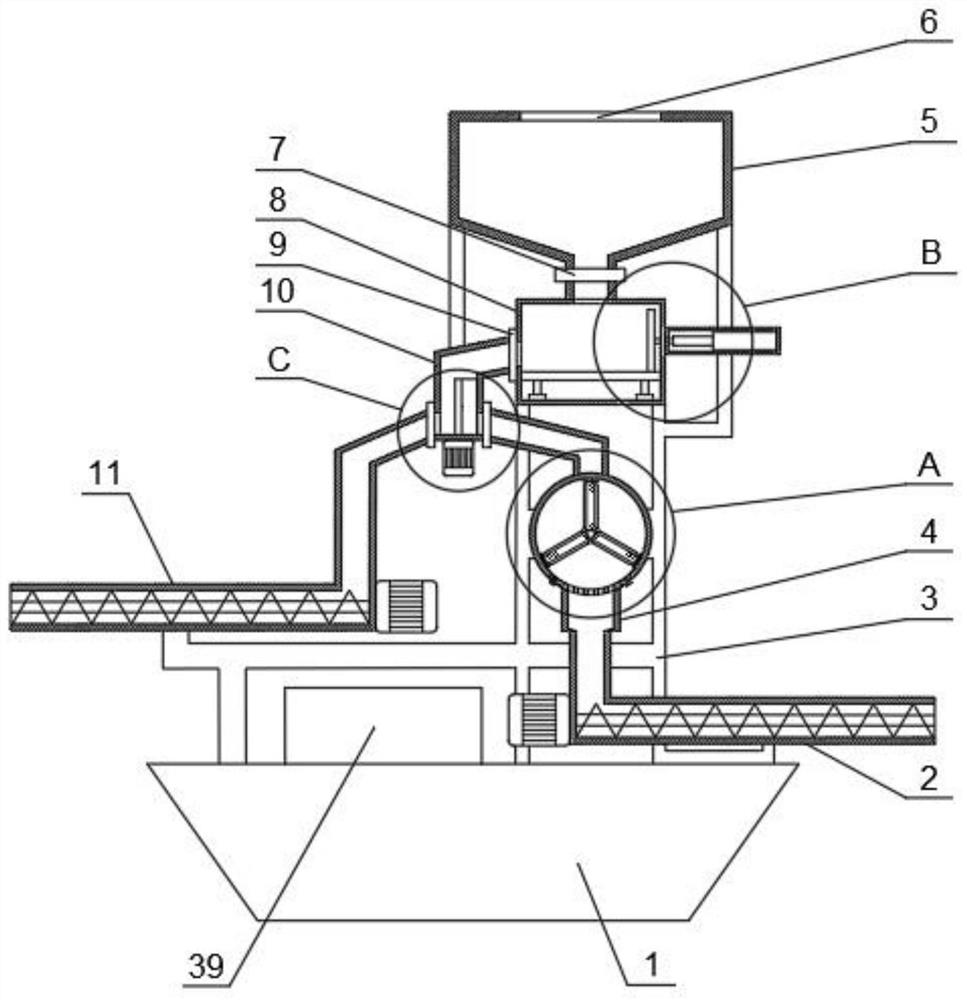 Accurate feeding device for deep sea culture