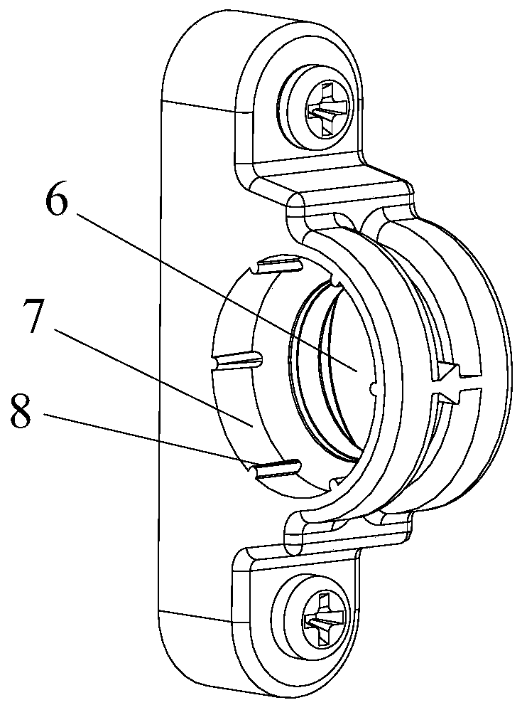 Lens support installation device