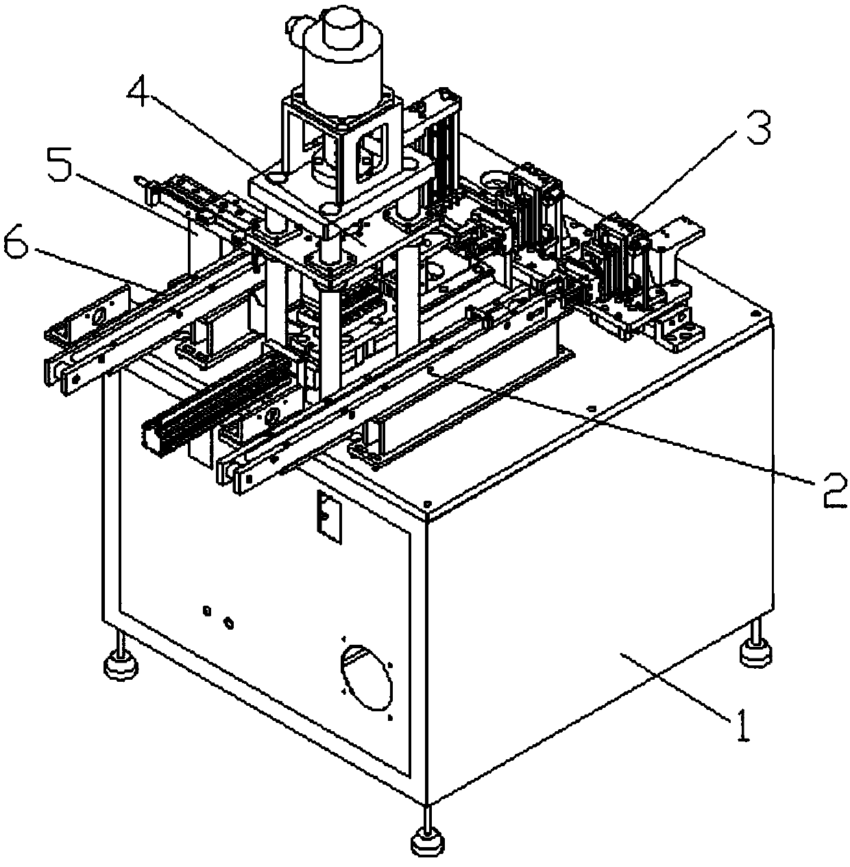 Automatic press-fitting machine of button motor