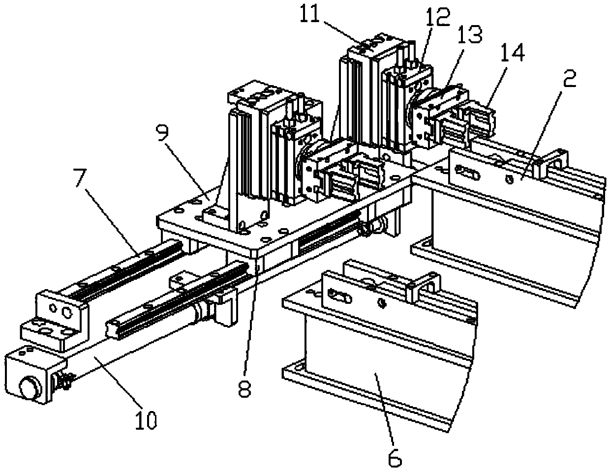 Automatic press-fitting machine of button motor