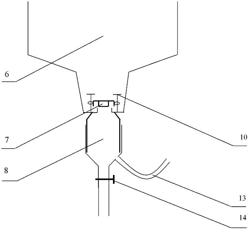 Fry split charging device