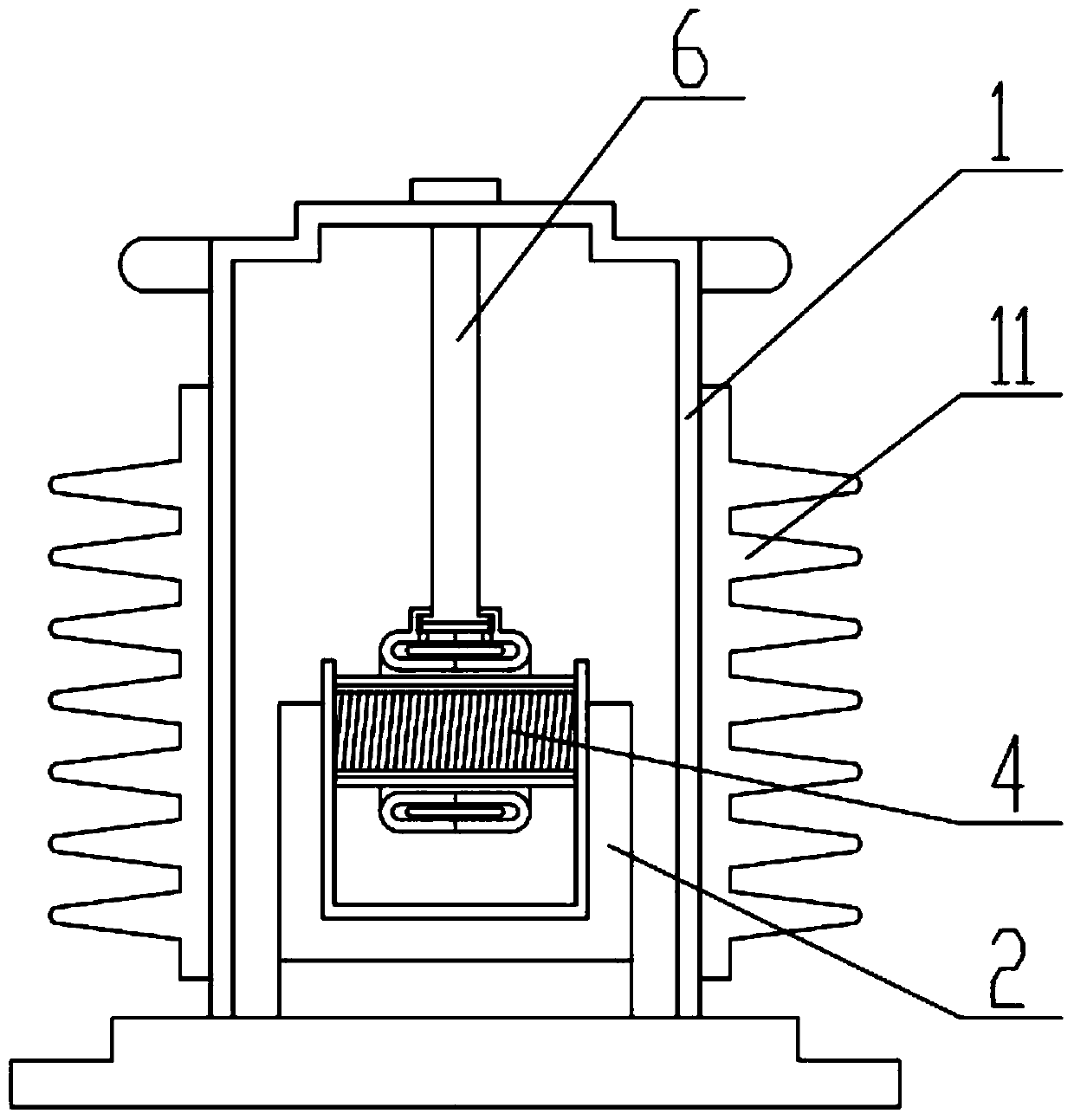 High-voltage direct-current energy supply transformer