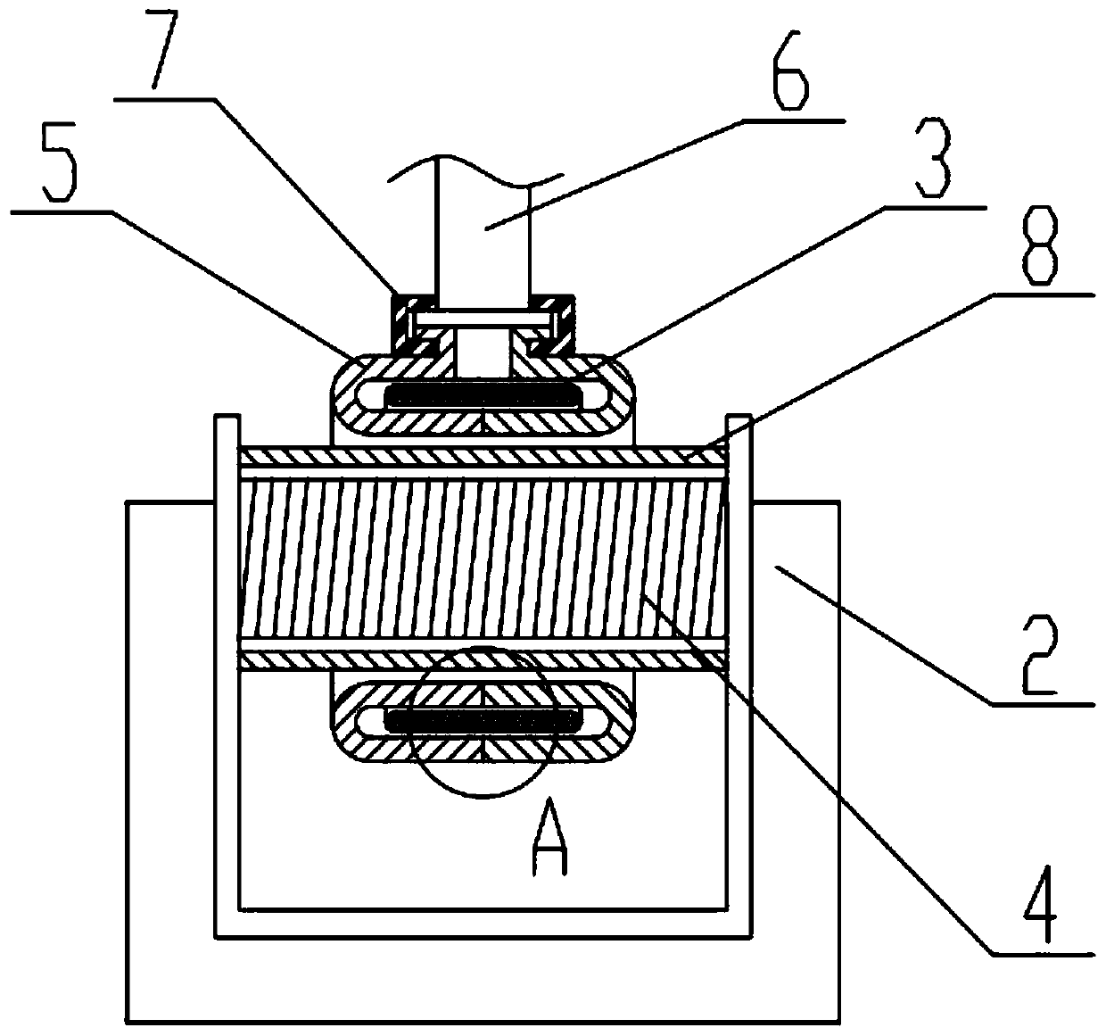 High-voltage direct-current energy supply transformer