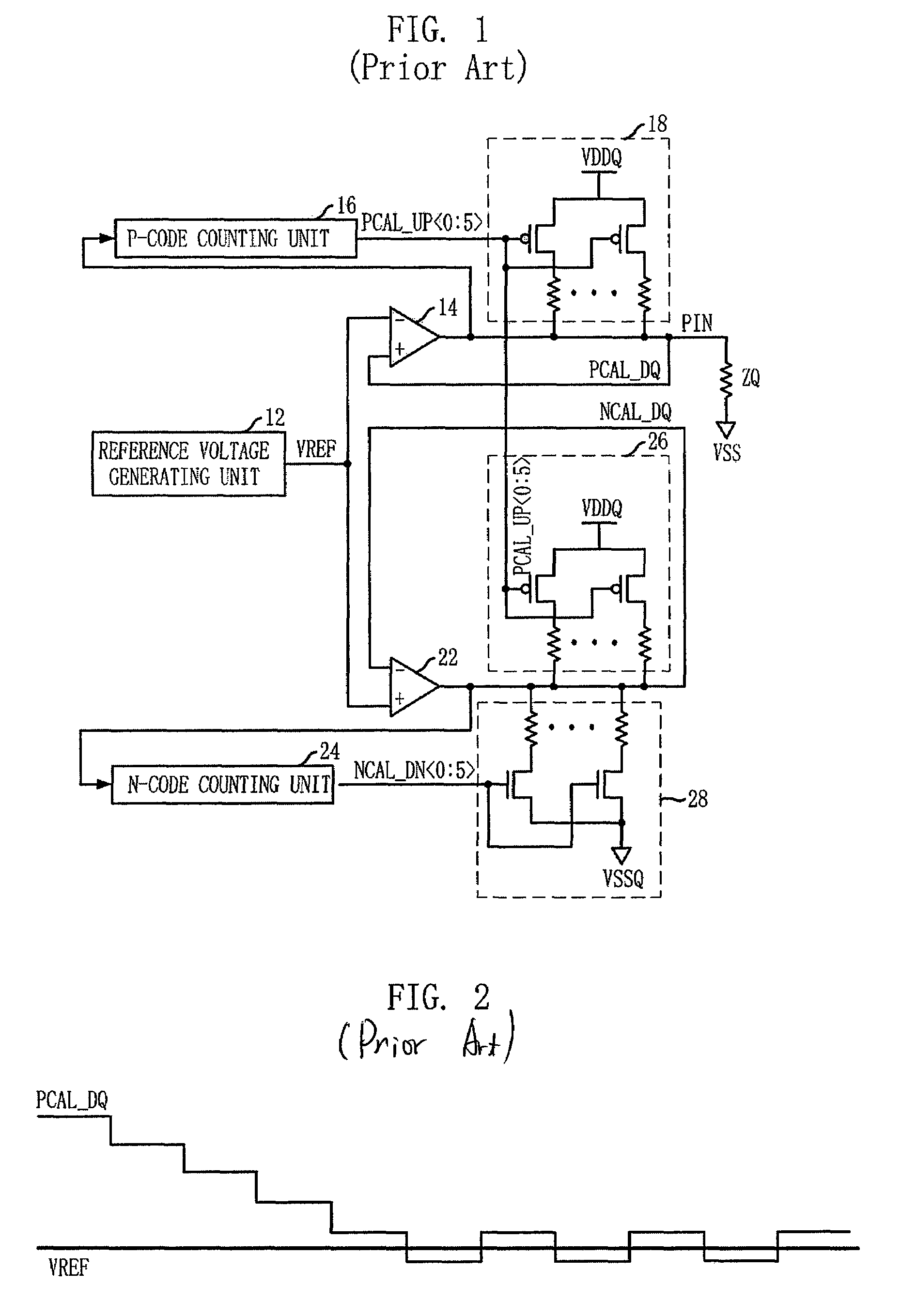 Semiconductor memory device with ZQ calibration circuit