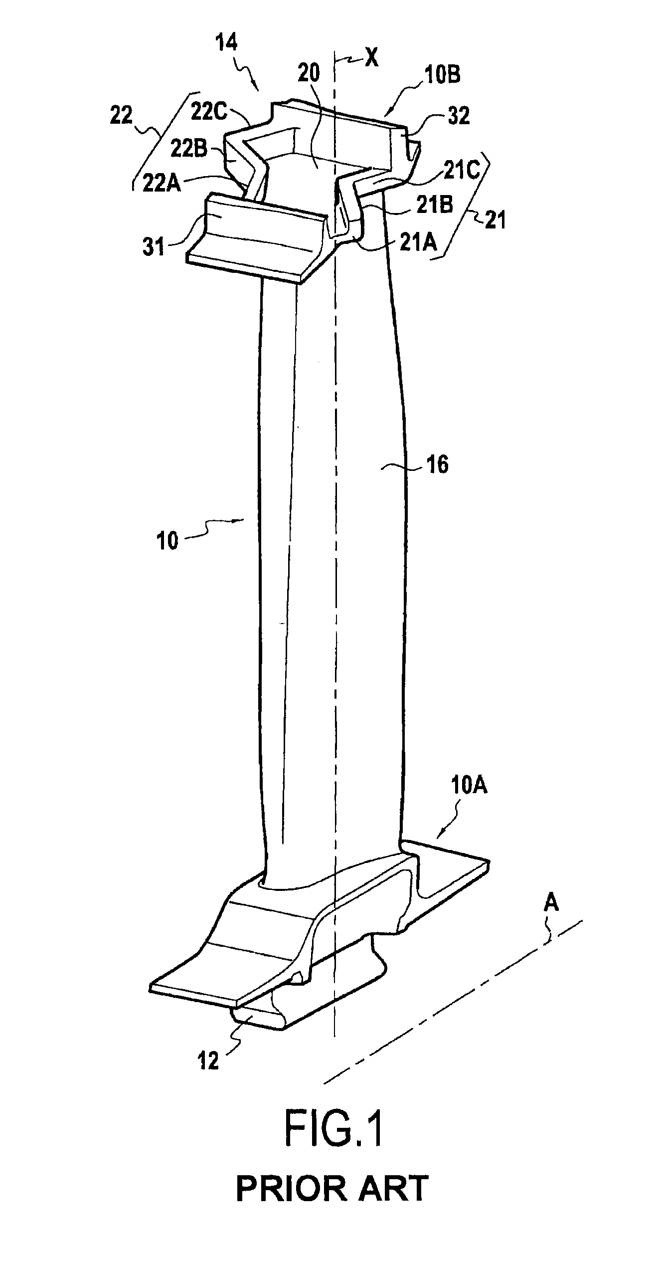 Turbomachine rotor blade