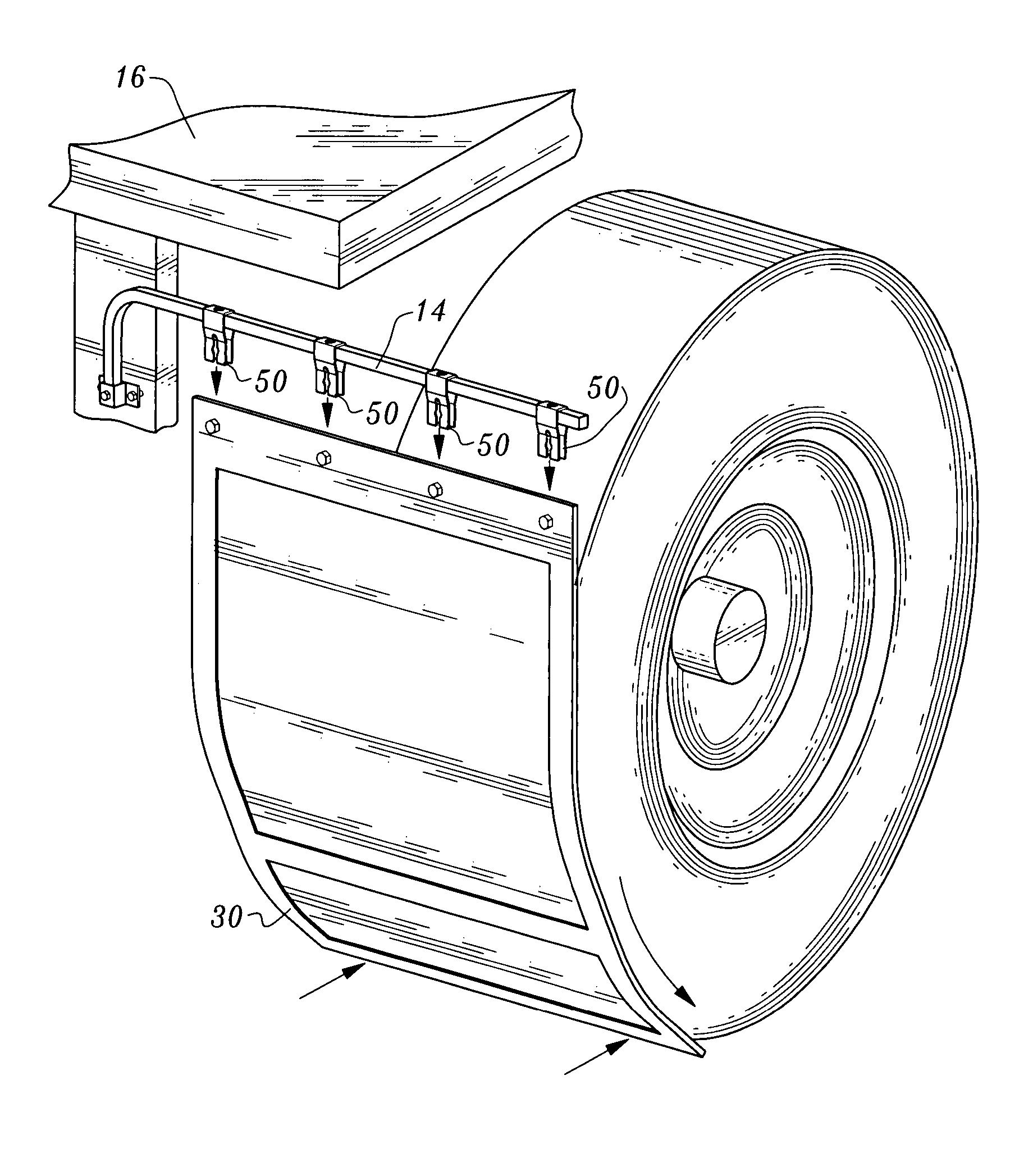 Mud flap holder system