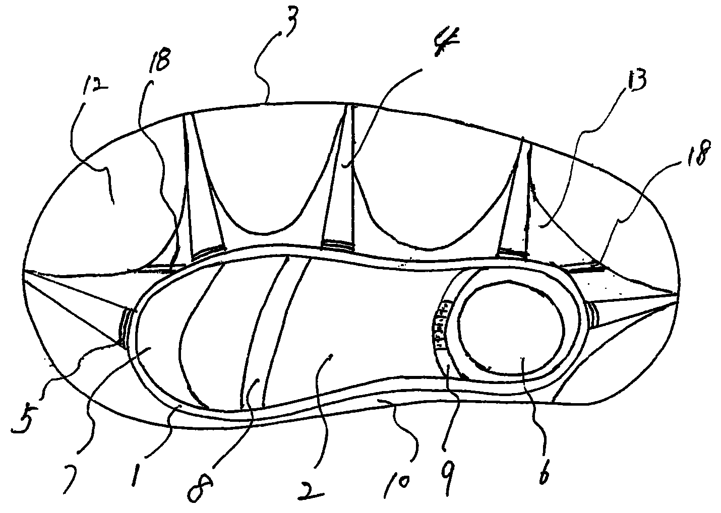 Underwater bionic swimming aid sock shoes