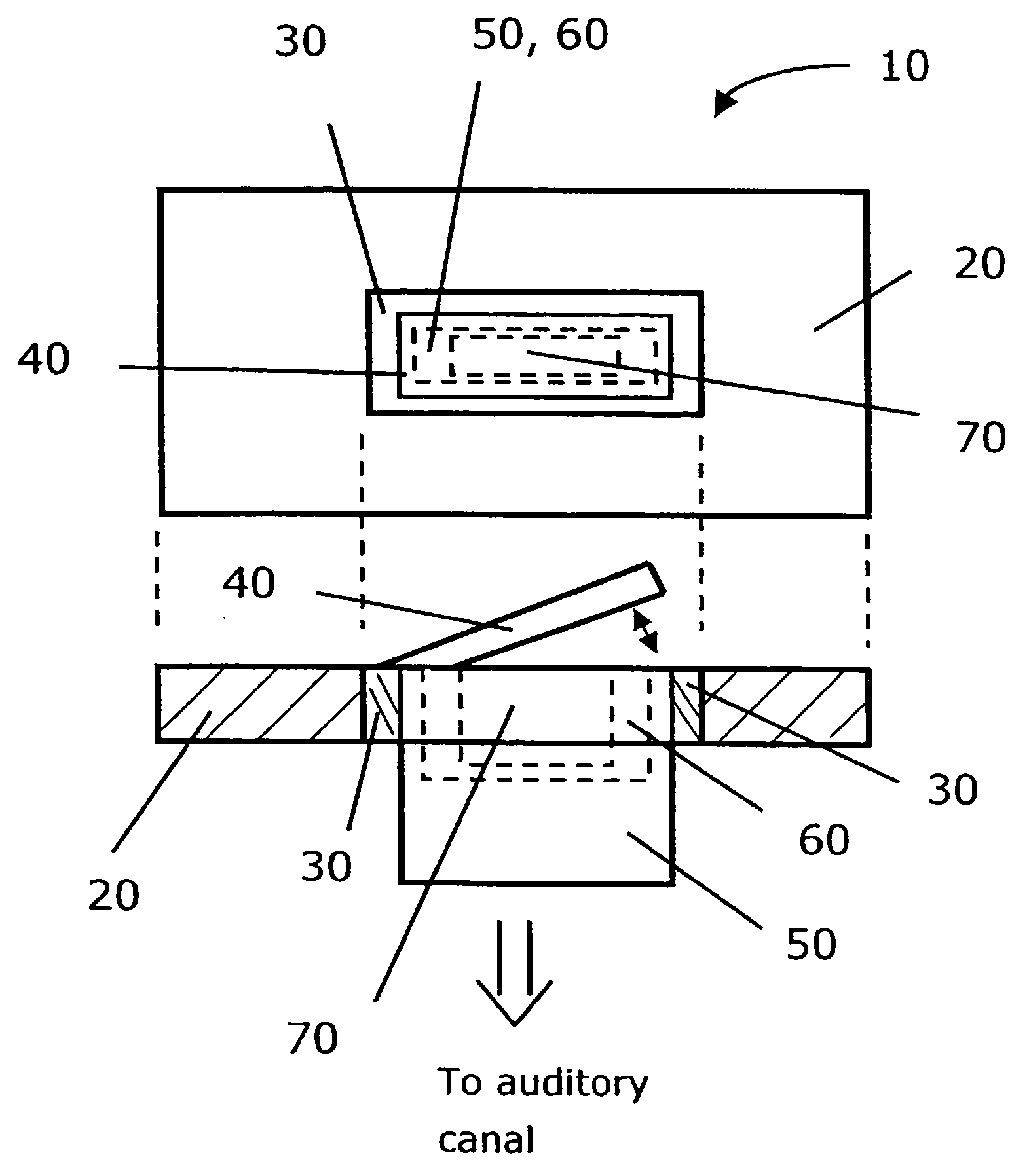 Miniature hearing aid insert module