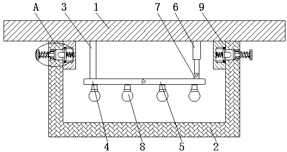 LED lamp with bulbs convenient to replace