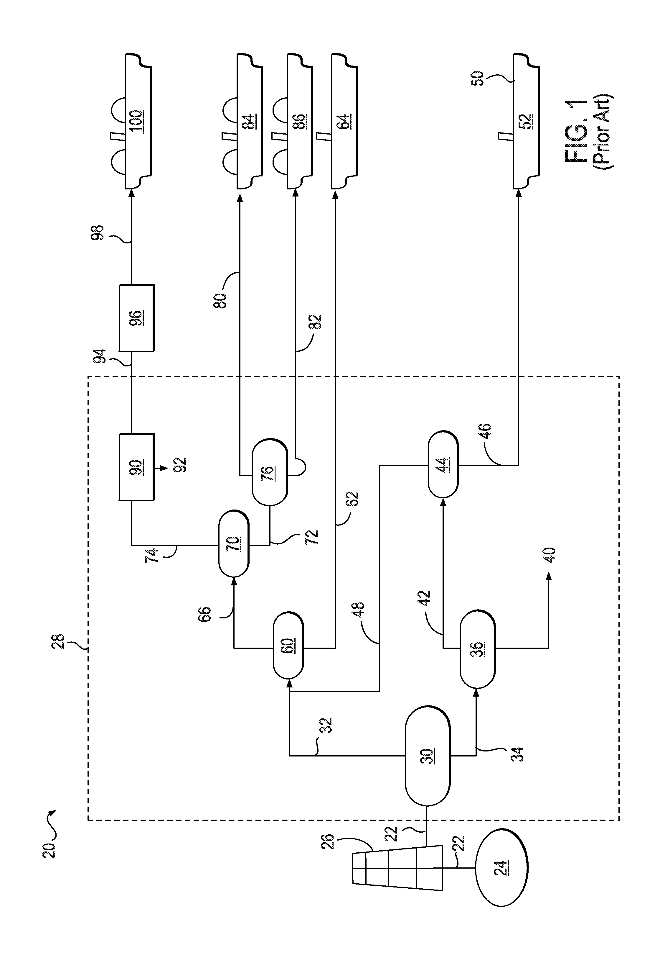 Process and system for blending synthetic and natural crude oils derived from offshore produced fluids