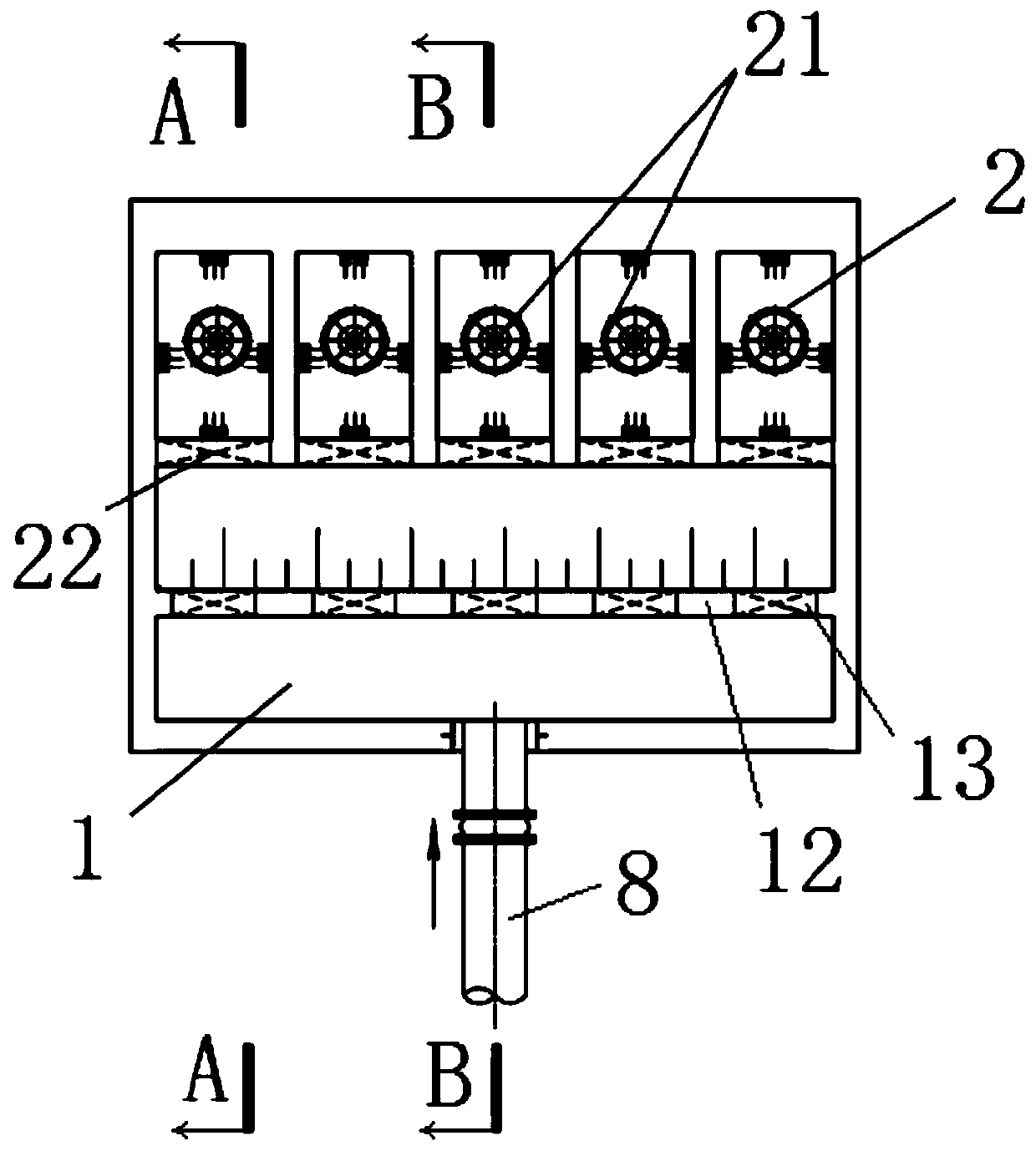 Intensive pump house with lifting and water distributing functions