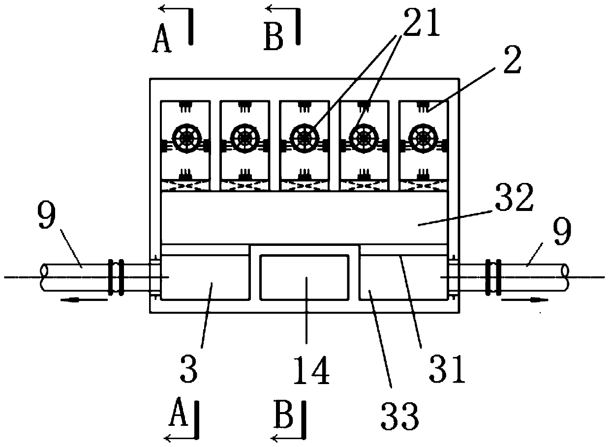 Intensive pump house with lifting and water distributing functions