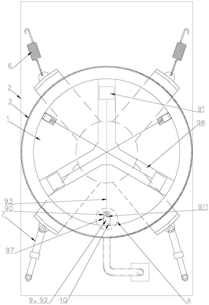 A kind of inner tube lifting rib for washing machine and washing machine