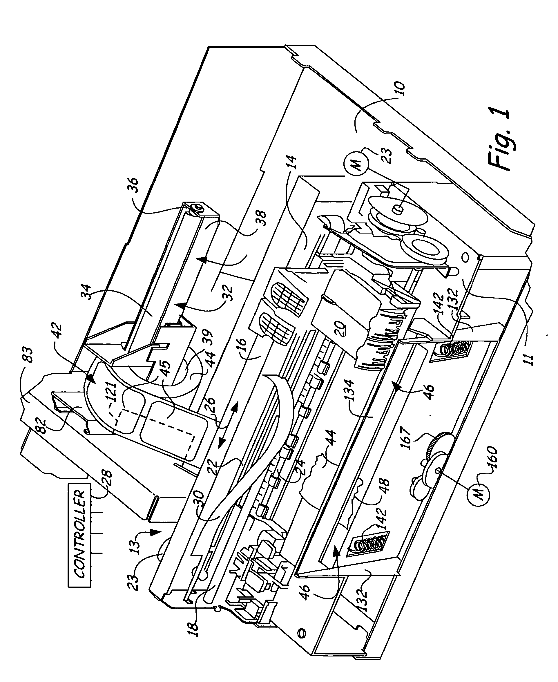 Label printer with label supply feed control