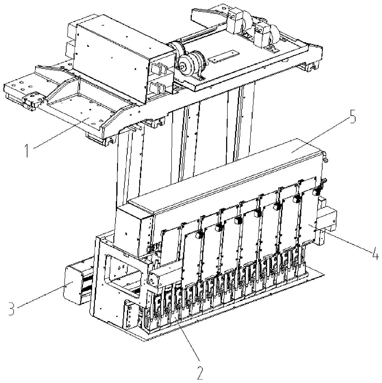 Ink-jet printing trolley and ink-jet printing device