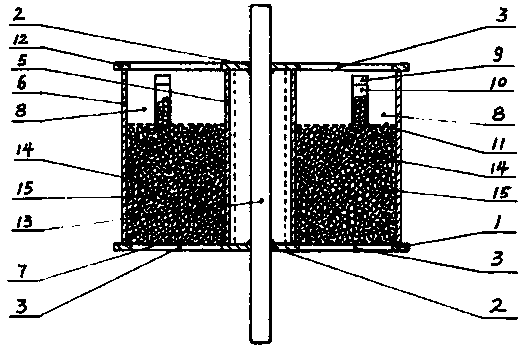 Rotary wheel of rotary wheel type dehumidifier