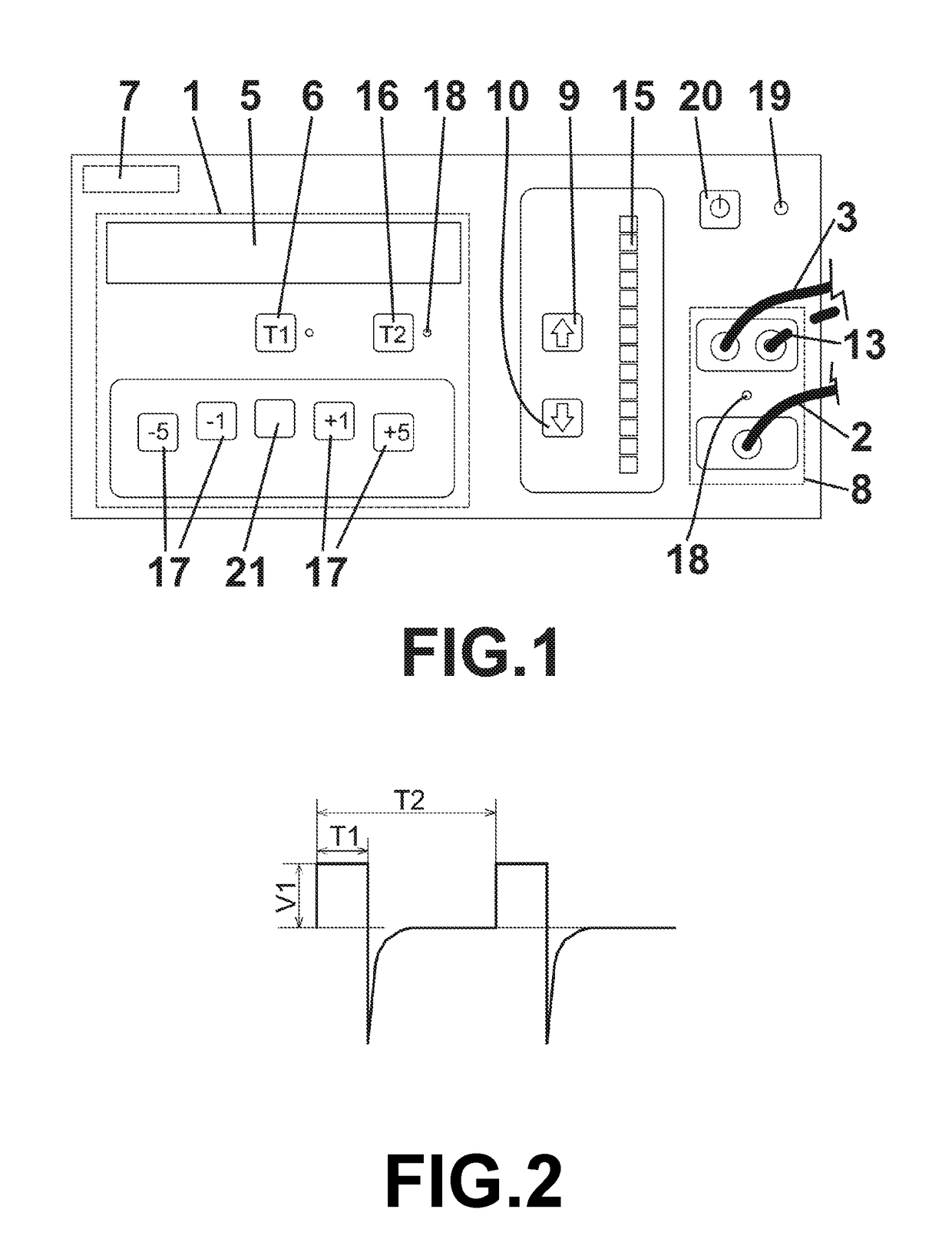 Device for measuring differences in conductivity