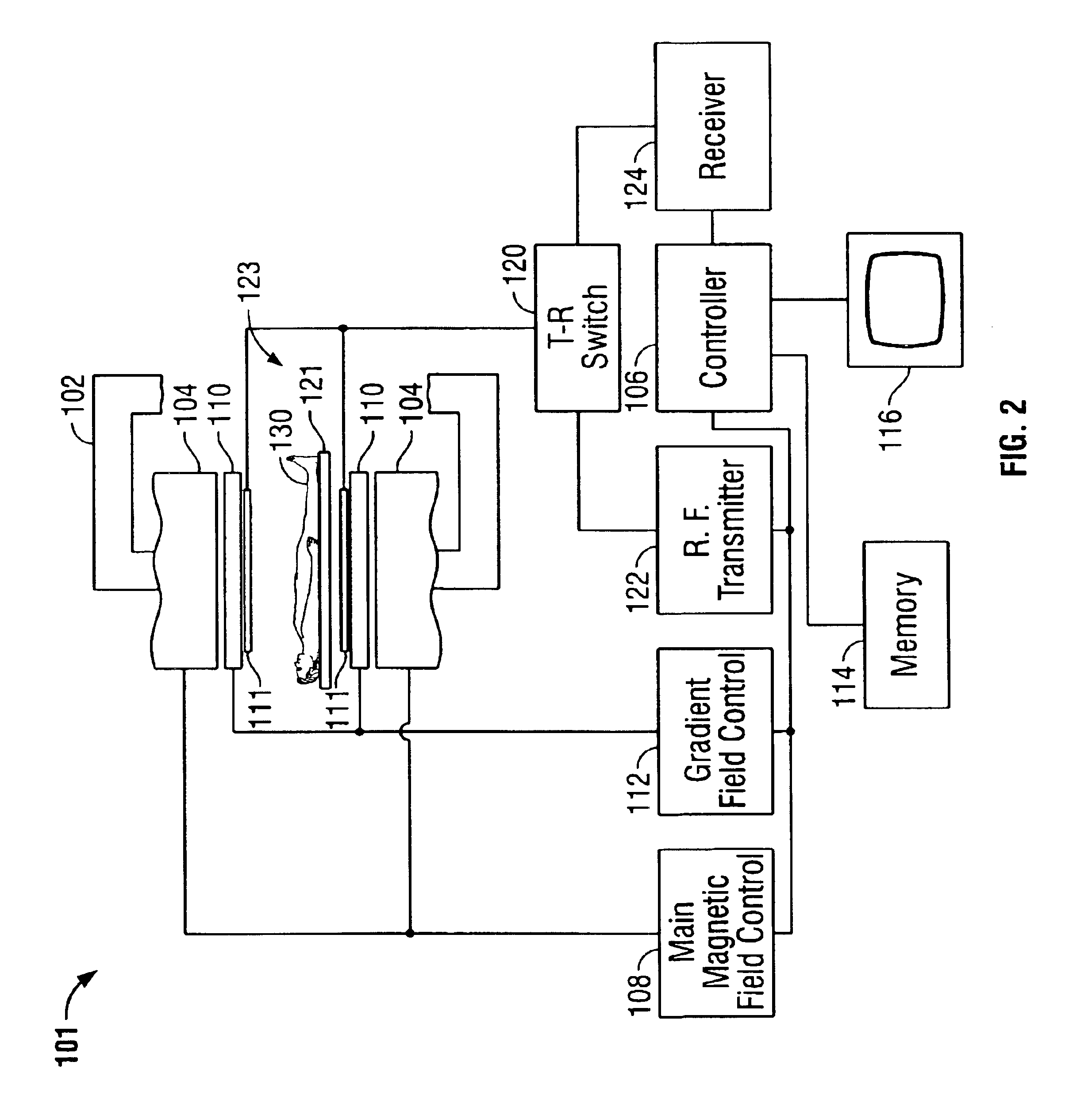 Surface coil decoupling means for MRI systems