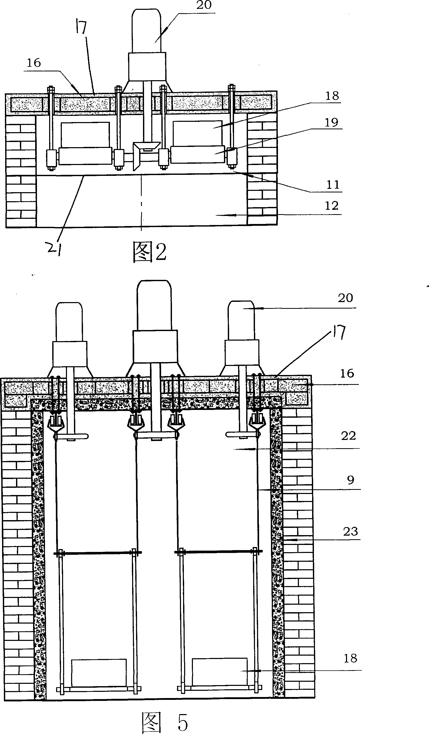 Cavity brick sintered production line