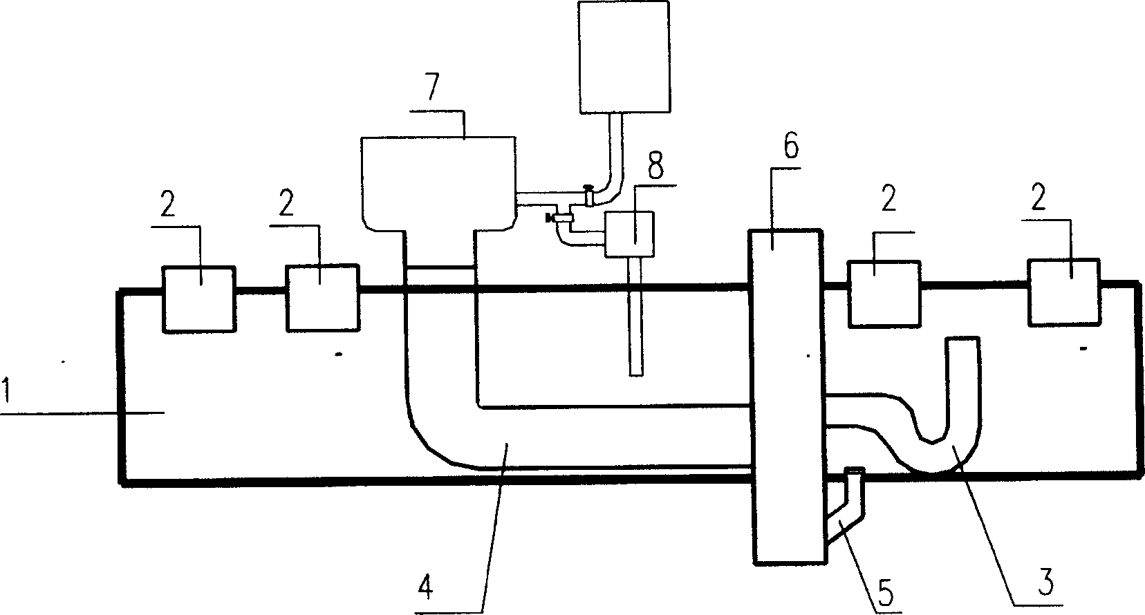 Water separation and collection device for water supply and drainage system of closet and kitchen