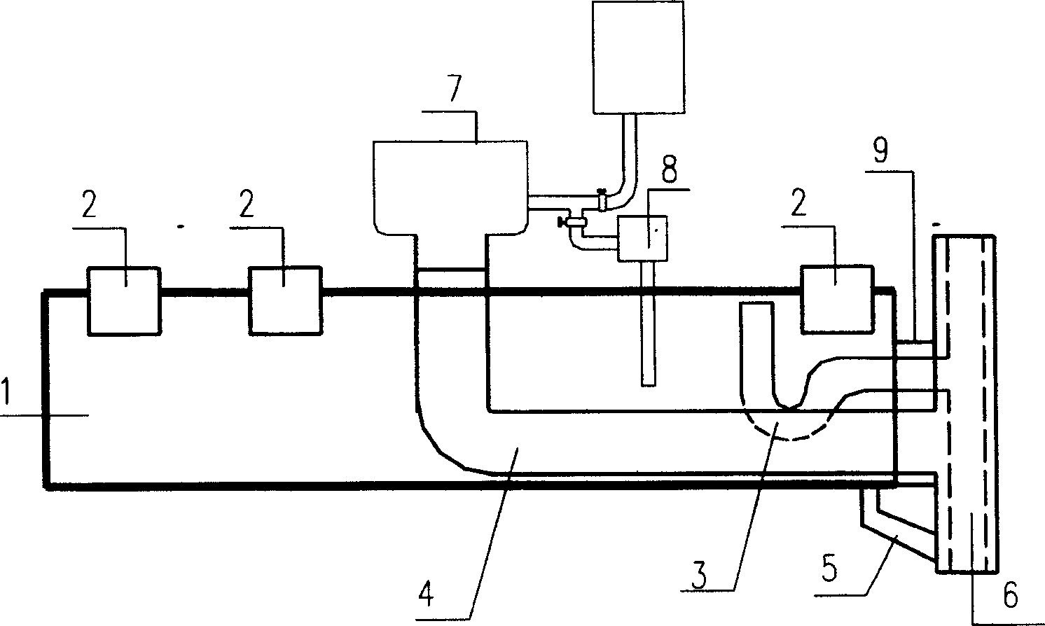 Water separation and collection device for water supply and drainage system of closet and kitchen