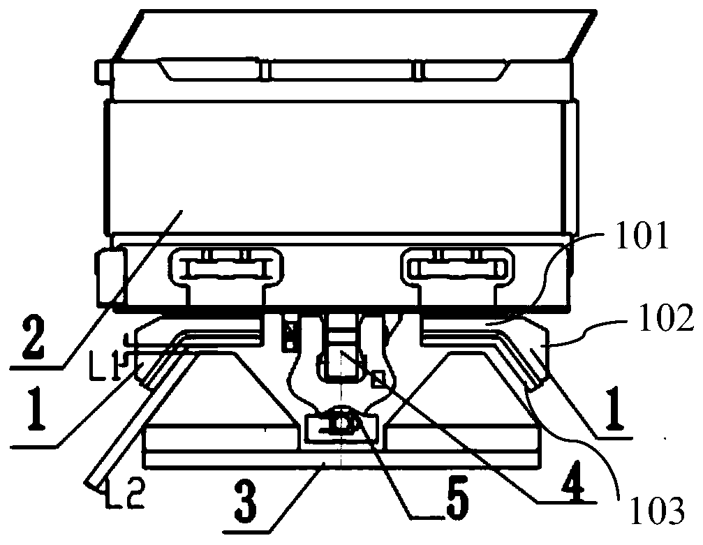 Support limiting device and method for middle groove of scraper machine