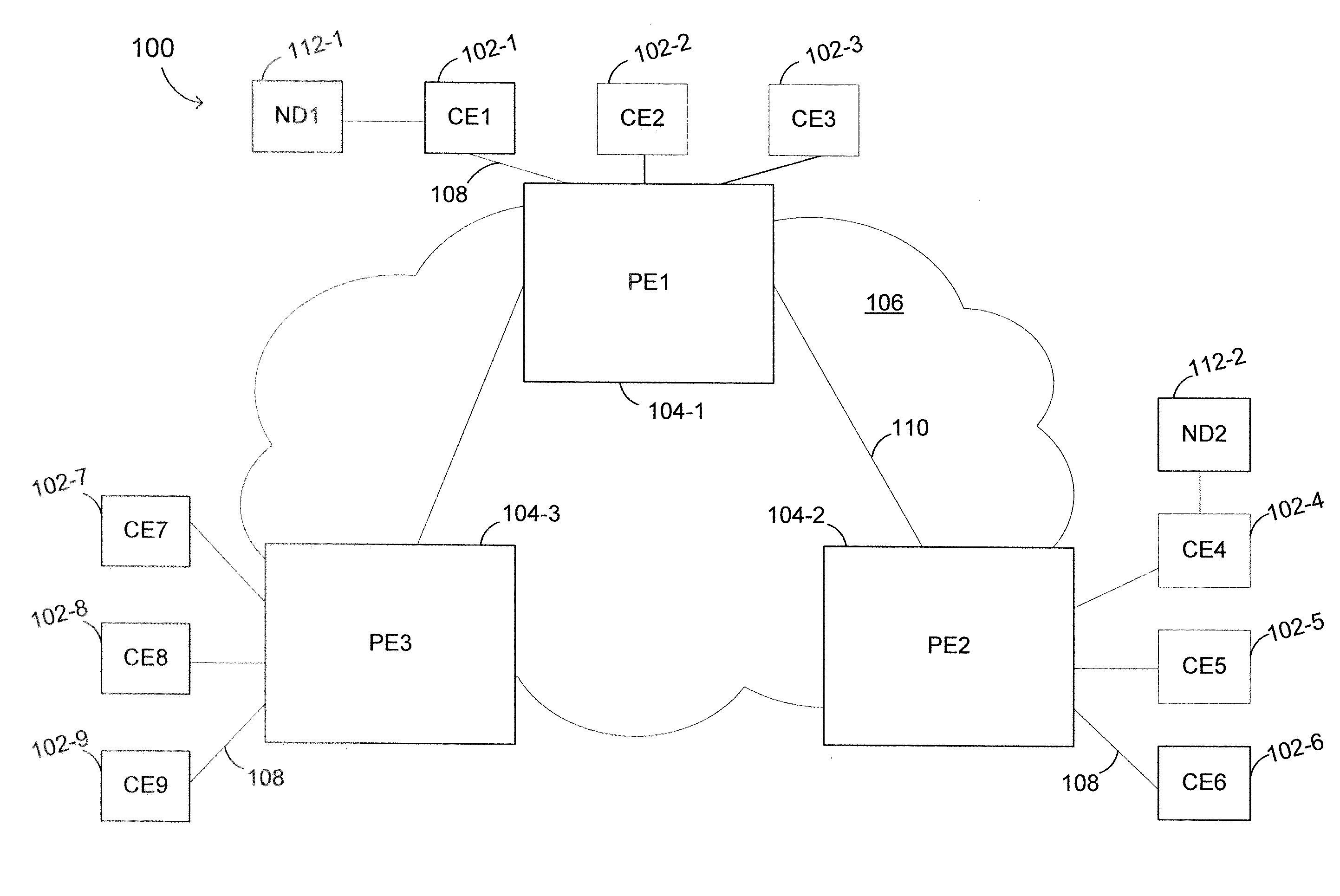 Apparatus and method for facilitating a virtual private local area network service with realm specific addresses