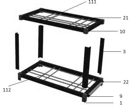 Detachable container house and wall plate thereof