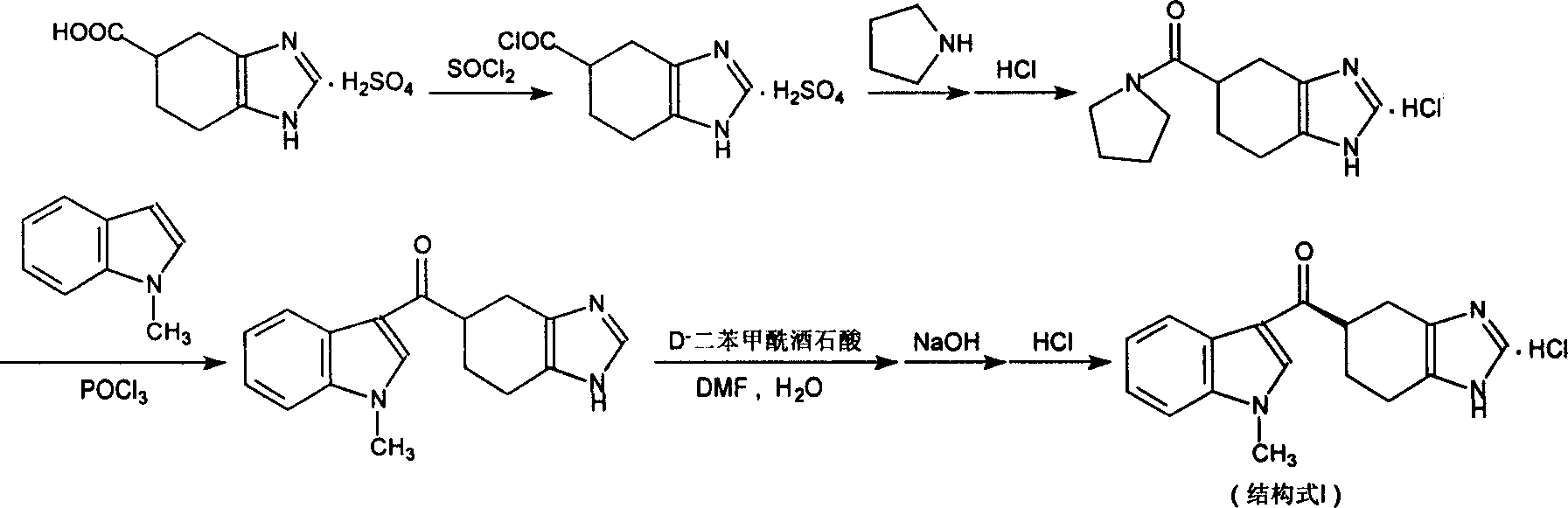 Novel preparation method of ramosetron hydrochloride