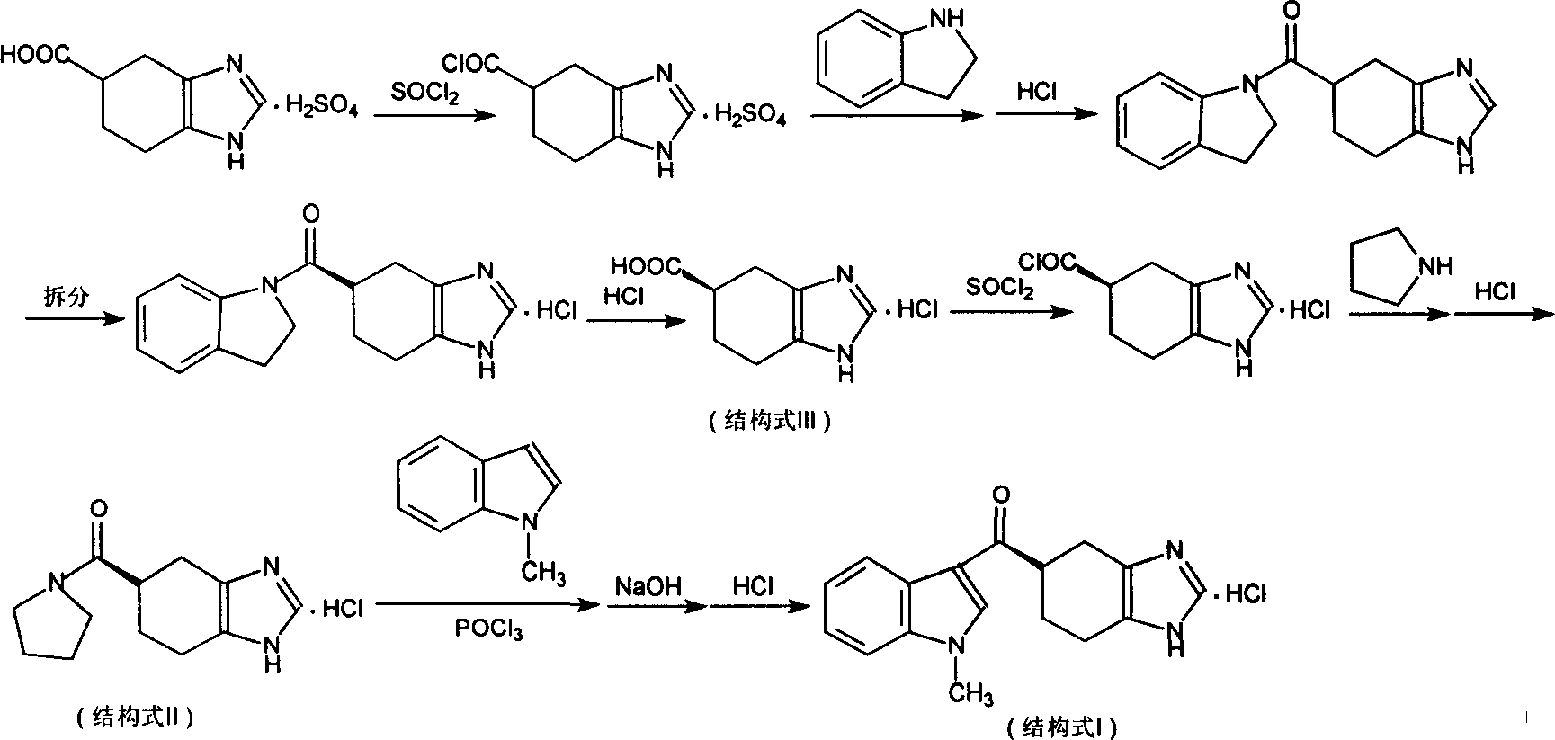 Novel preparation method of ramosetron hydrochloride