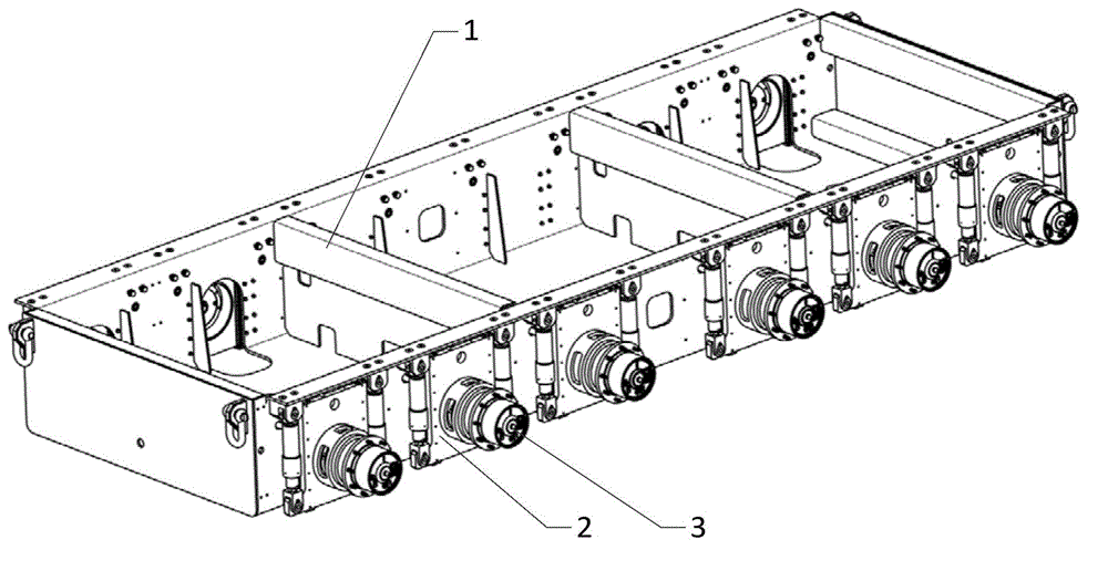 Independent balanced suspension device for omnidirectional intelligent moving platform