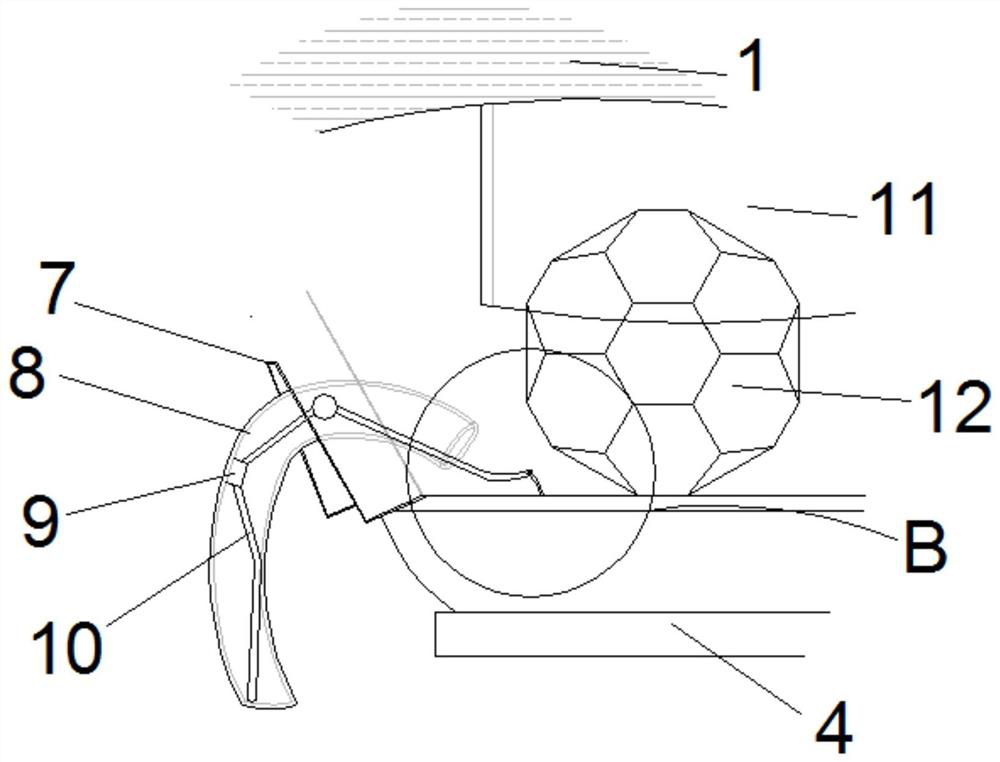 An unmanned aerial vehicle device that can maintain stable lifting on uneven slopes