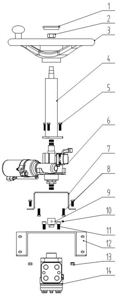 Agricultural machinery automatic driving system based on EPS and control method